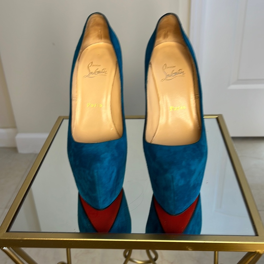Christian Louboutin daffodils women's shoes with heels